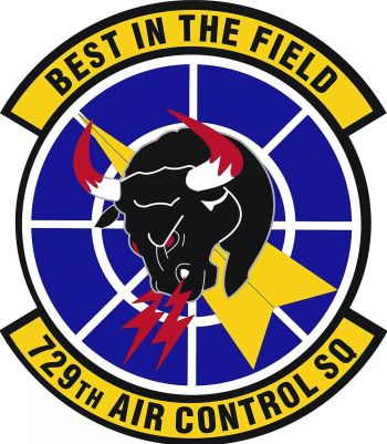 Coat of arms (crest) of the 729th Air Control Squadron, US Air Force