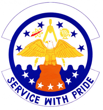 Coat of arms (crest) of the 438th Civil Engineer Squadron, US Air Force