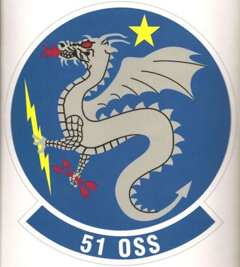 Coat of arms (crest) of the 51st Operations Support Squadron, US Air Force