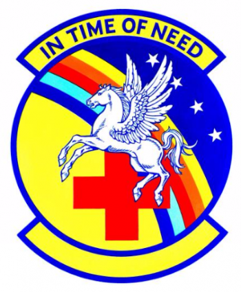 Coat of arms (crest) of the 60th Aeromedical Evacuation Squadron, US Air Force