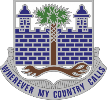 Coat of arms (crest) of 118th Infantry Regiment, South Carolina Army National Guard
