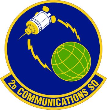 Coat of arms (crest) of 2nd Communications Squadron, US Air Force