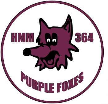 Coat of arms (crest) of the VMM-364 Purple Foxes, USMC