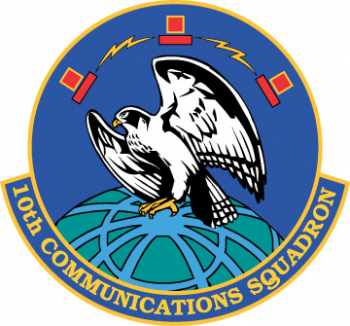 Coat of arms (crest) of the 10th Communications Squadron, US Air Force