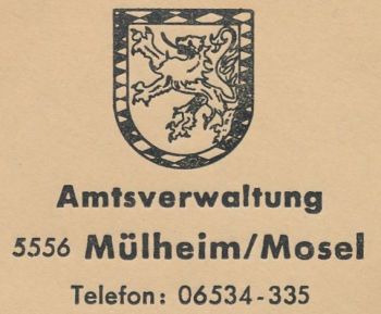 Wappen von Amt Mülheim/Coat of arms (crest) of Amt Mülheim