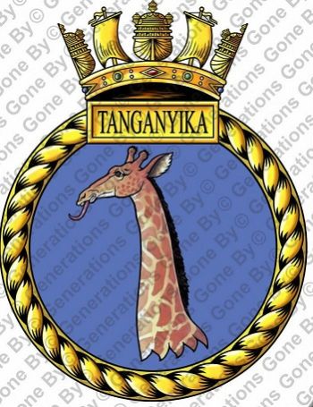 Coat of arms (crest) of the HMS Tanganyika, Royal Navy
