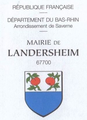 Blason de Landersheim/Coat of arms (crest) of {{PAGENAME