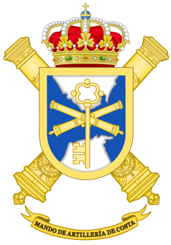 Coat of arms (crest) of the Strait Coastal Artillery Command, Spanish Army