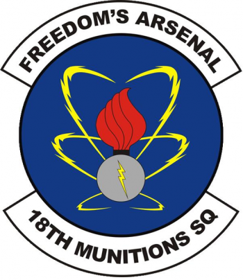 Coat of arms (crest) of the 18th Munitions Squadron, US Air Force
