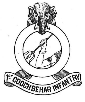 Coat of arms (crest) of the 1st Cooch Behar Infantry, Cooch Behar