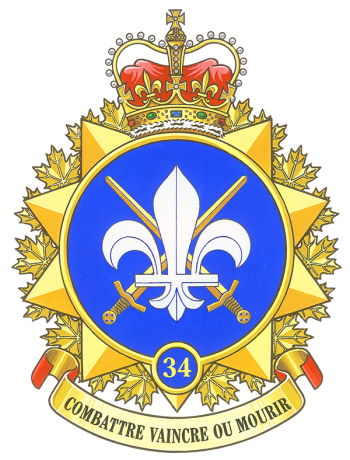 Coat of arms (crest) of the 34 Canadian Brigade Group, Canadian Army