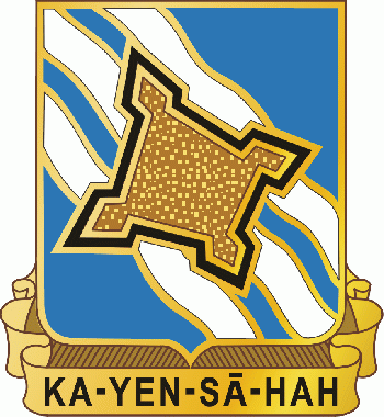 Coat of arms (crest) of 390th (Infantry) Regiment, US Army