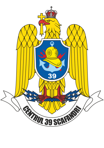 Coat of arms (crest) of the 39th Diving Centre, Romanian Navy