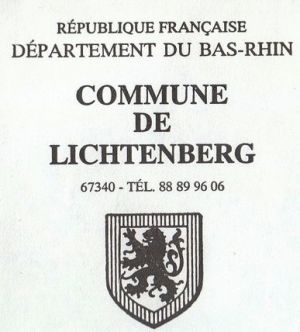 Blason de Lichtenberg (Bas-Rhin)