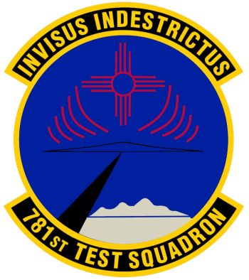 Coat of arms (crest) of the 781st Test Squadron, US Air Force