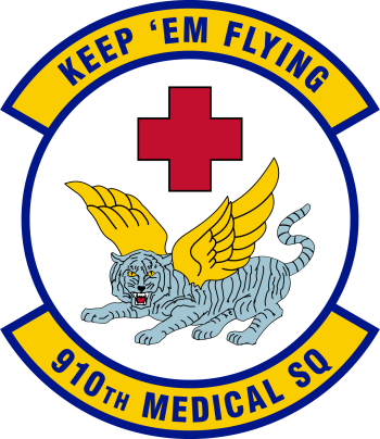 Coat of arms (crest) of the 910th Medical Squadron, US Air Force