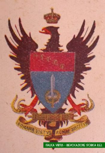 Coat of arms (crest) of the Rome Military School, Royal Italian Army
