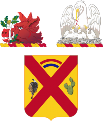 Coat of arms (crest) of 108th Cavalry Regiment, Georgia and Louisiana National Guard