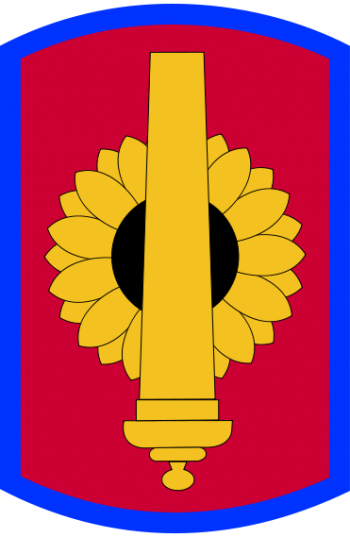 Coat of arms (crest) of the 130th Field Artillery Brigade, Kansas Army National Guard