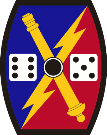 Arms of 65th Fires Brigade, Utah Army National Guard