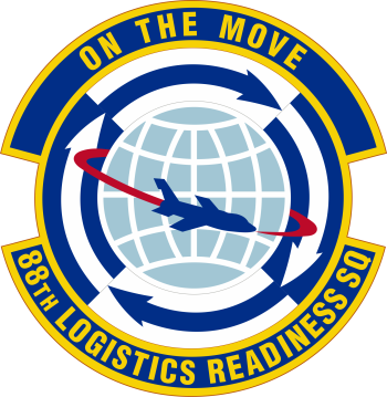 Coat of arms (crest) of the 88th Logistics Readiness Squadron, US Air Force