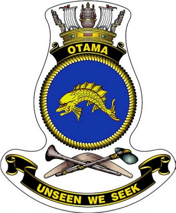 Coat of arms (crest) of the HMAS Otama, Royal Australian Navy
