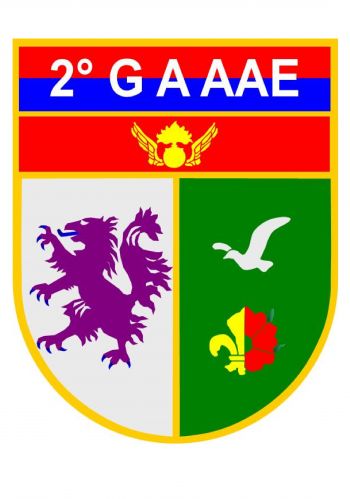 Coat of arms (crest) of the 2nd Anti Aircraft Artillery Group, Brazilian Army