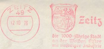 Wappen von Zeitz/Coat of arms (crest) of Zeitz