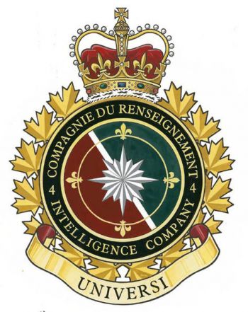 Coat of arms (crest) of the 4th Intelligence Company, Canadian Army