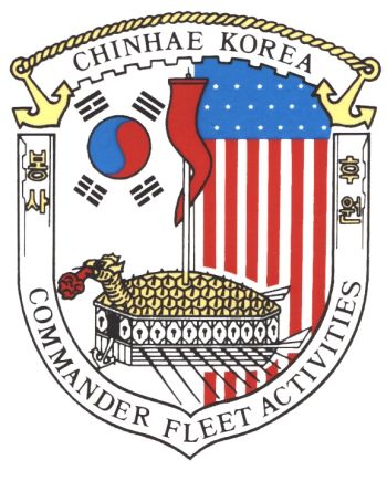 Coat of arms (crest) of the Commander Fleet Activities Chinhae, Korea, US Navy