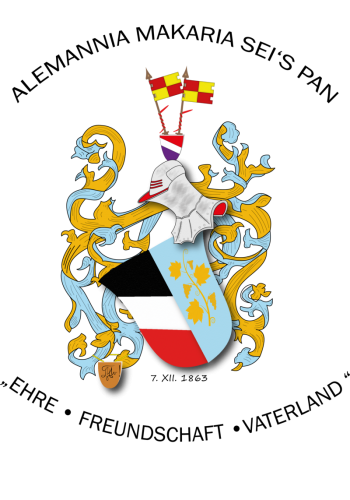 Wappen von Landsmannschaft Alemannia-Makaria zu Würzburg/Arms (crest) of Landsmannschaft Alemannia-Makaria zu Würzburg
