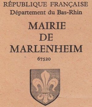 Blason de Marlenheim/Coat of arms (crest) of {{PAGENAME