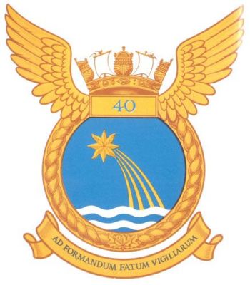 Coat of arms (crest) of the No 40 Naval Air Squadron (VT-40), Royal Canadian Navy
