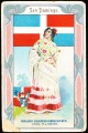 Arms, Flags and Folk Costume trade card