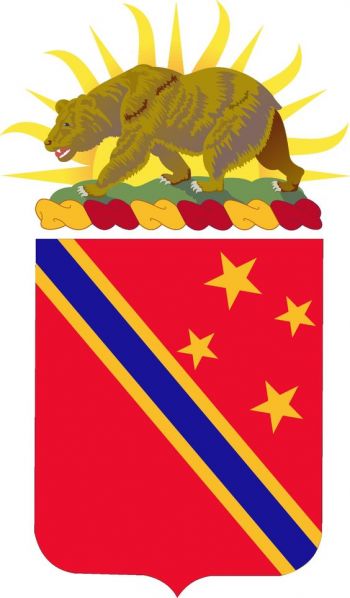 Coat of arms (crest) of the 636th Field Artillery Battalion, California Army National Guard