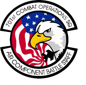 Coat of arms (crest) of the 701st Combat Operations Squadron, US Air Force