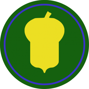 Coat of arms (crest) of the 87th Infantry Division Golden Acorn, US Army