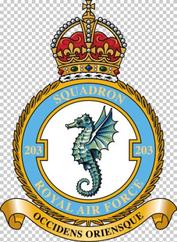 Coat of arms (crest) of No 203 Squadron, Royal Air Force