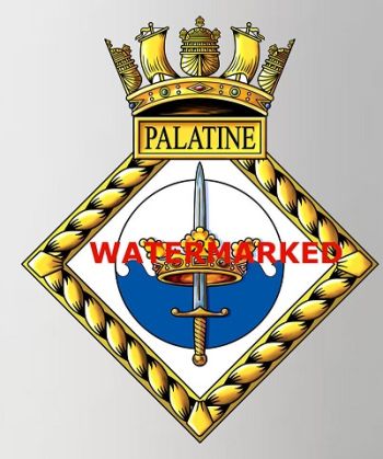 Coat of arms (crest) of the Royal Naval Reserve Palatine, Royal Navy