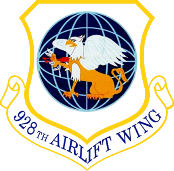 Coat of arms (crest) of the 928th Airlift Wing, US Air Force
