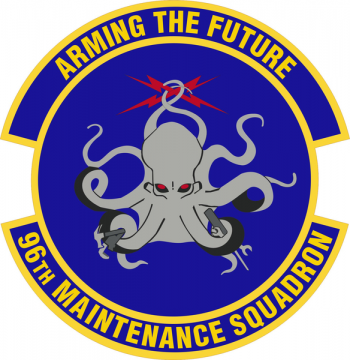 Coat of arms (crest) of the 96th Maintenance Squadron, US Air Force