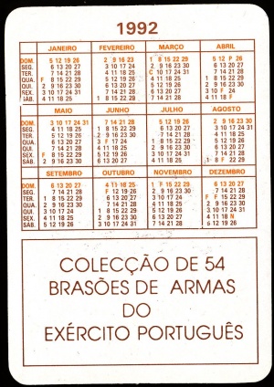 Arms (crest) of Calendarios Exército Português