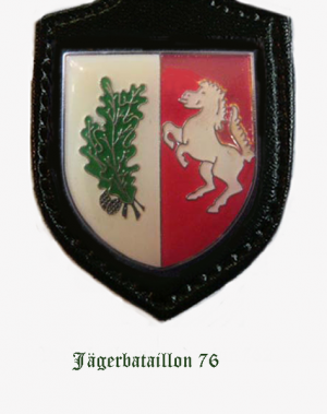 Coat of arms (crest) of the Jaeger Battalion 76, German Army