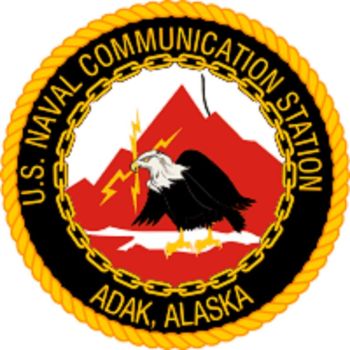 Coat of arms (crest) of the US Naval Communications Station Adak, US Navy