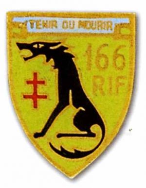 Coat of arms (crest) of the 166th Fortress Infantry Regiment, French Army