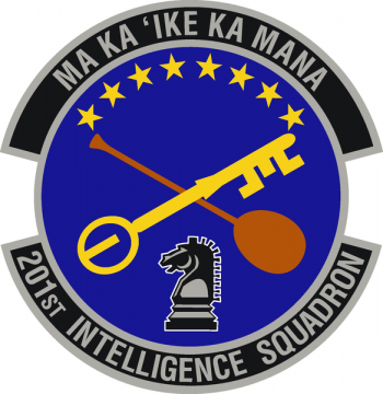 Coat of arms (crest) of the 201st Intelligence Squadron, Hawaii Air National Guard