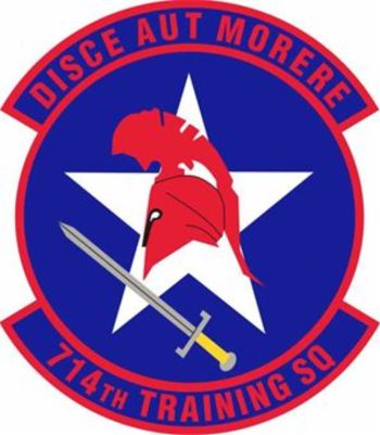 Coat of arms (crest) of the 714th Training Squadron, US Air Force