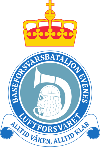 Coat of arms (crest) of the Base Defence Battalion Evenes, Norwegian Air Force
