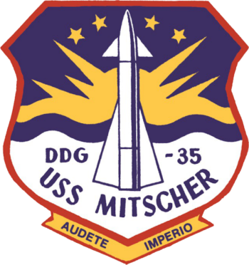Coat of arms (crest) of the Destroyer USS Mitscher (DDG-35)