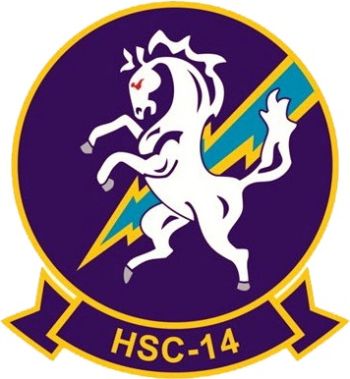 Coat of arms (crest) of the HSC-14 Chargers, US Navy